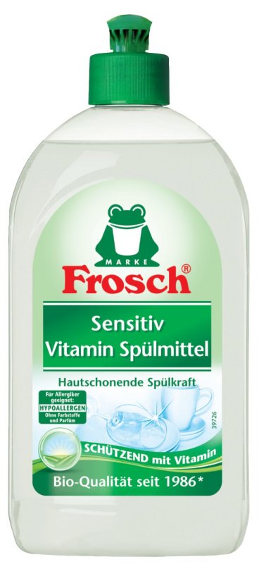 Frosch Prostředek na mytí nádobí pro citlivou a alergickou pokožku (500 ml)