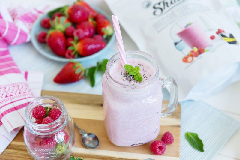 Chia Shake Dietní koktejl jahoda+malina